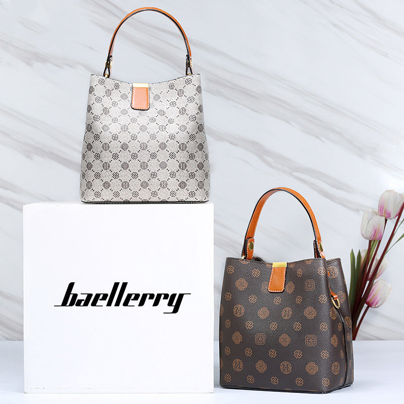 Women's Durable Plaid Portable Fashion Printed Handbags