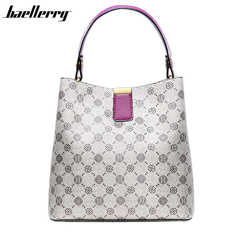 Women's Durable Plaid Portable Fashion Printed Handbags