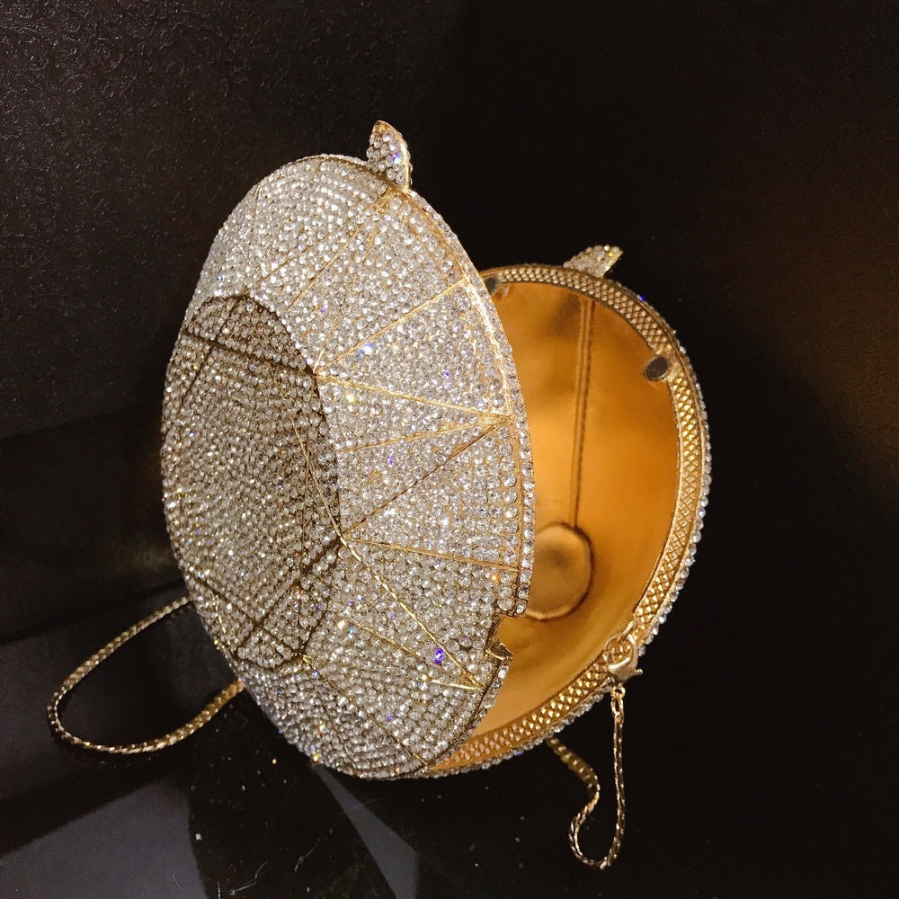Women's Stereo Rhinestone Shape Diamond Full Steamed Evening Bags