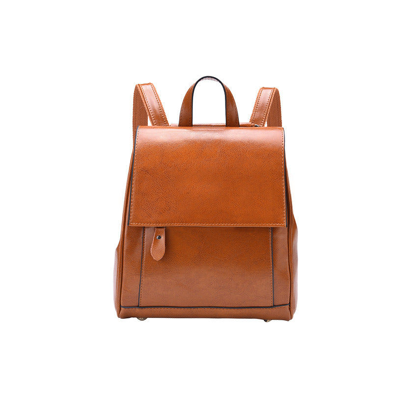 Women's Soft Leather Genuine Fashion Large Capacity Backpacks