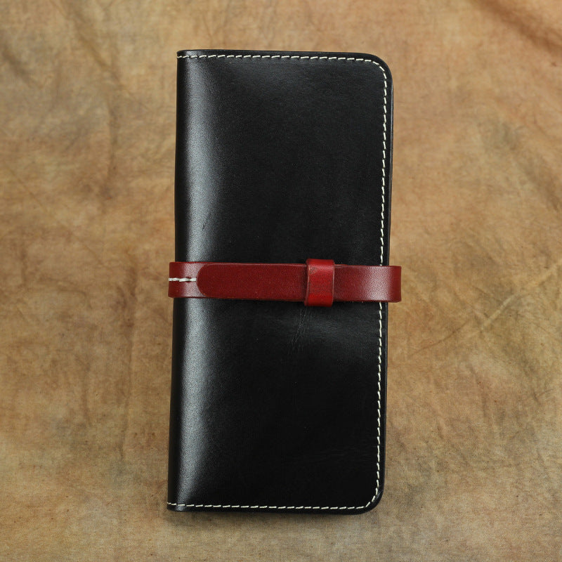 Women's & Men's & Vintage Handmade Leather Trendy First Layer Ladies Wallets