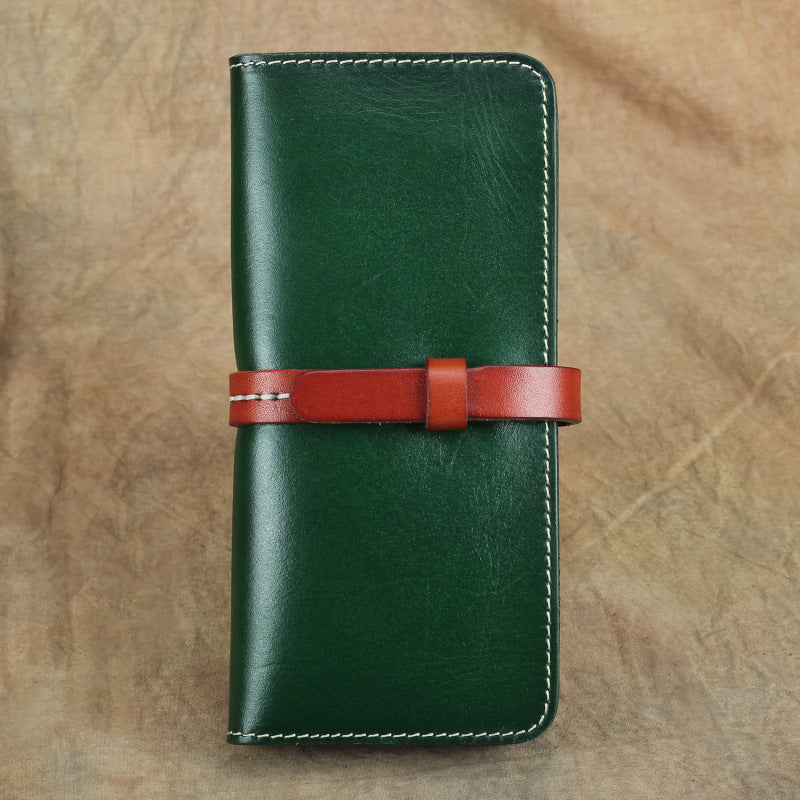 Women's & Men's & Vintage Handmade Leather Trendy First Layer Ladies Wallets