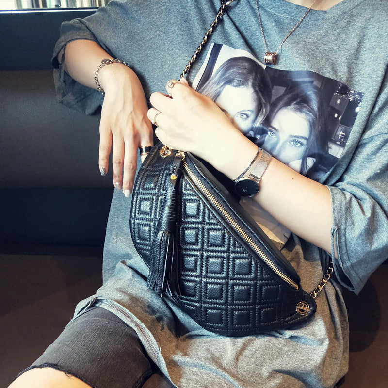 Women's Bundy Fashion Trendy First Layer Cowhide Bags