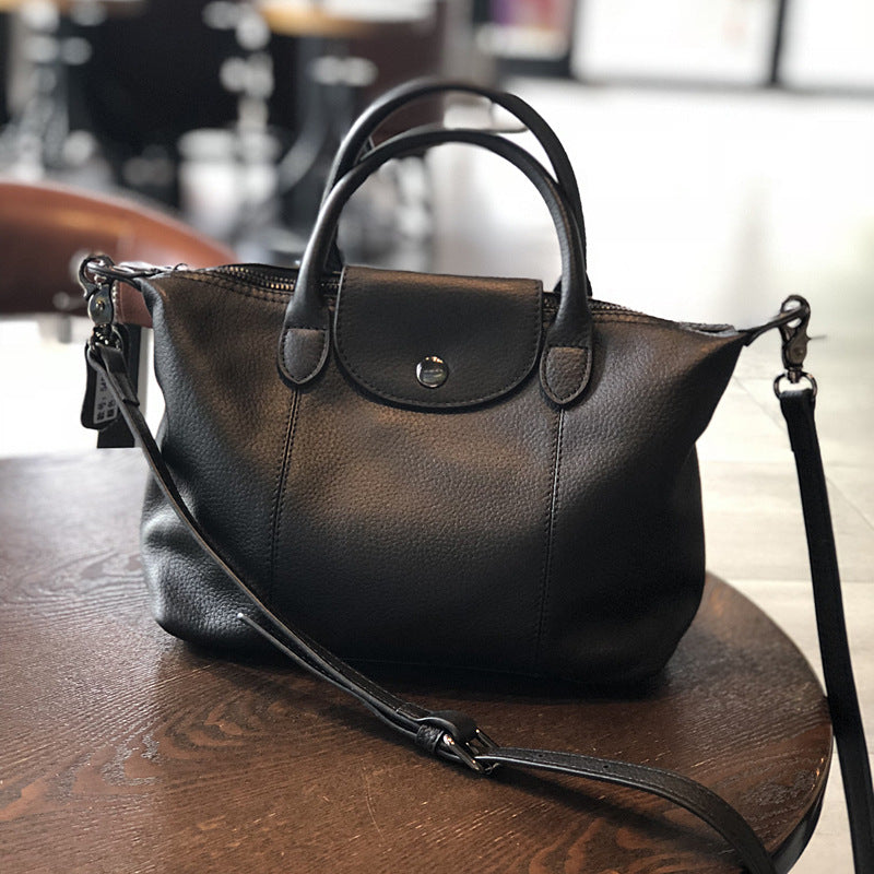 Top Layer Cowhide Medium Size Genuine Handbags