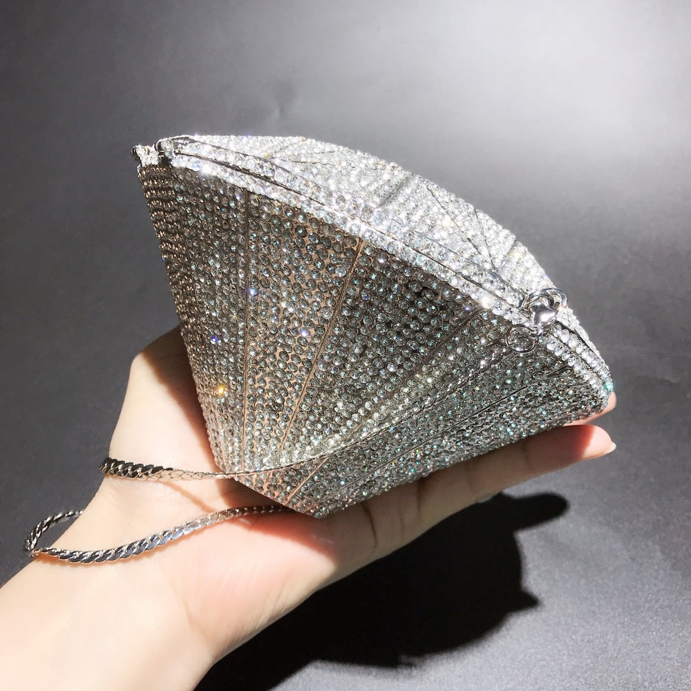Women's Stereo Rhinestone Shape Diamond Full Steamed Evening Bags