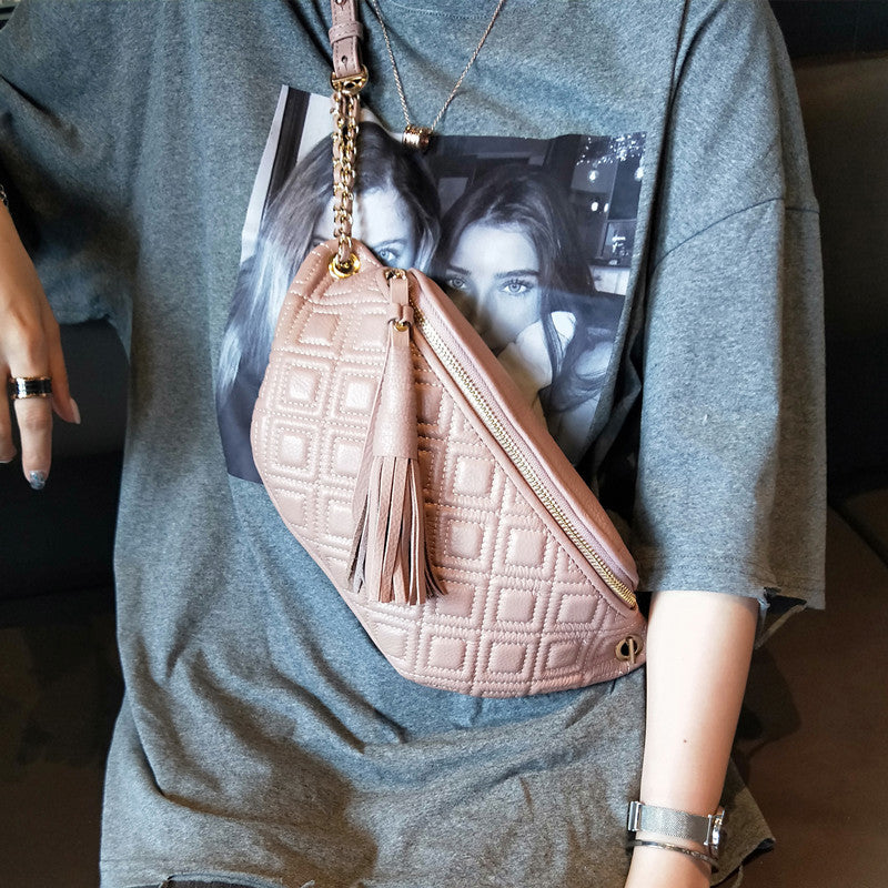 Women's Bundy Fashion Trendy First Layer Cowhide Bags