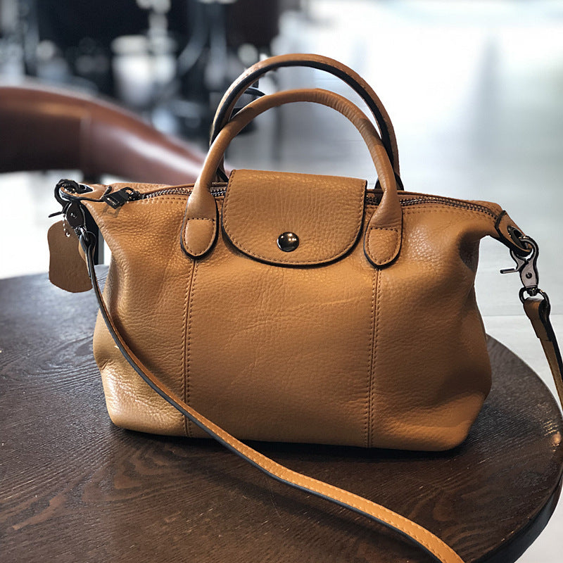 Top Layer Cowhide Medium Size Genuine Handbags