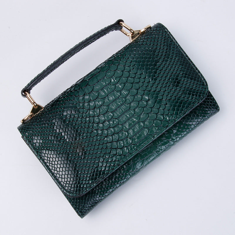 Women's Large Snake Pattern Crocodile Wrist Chain Bags