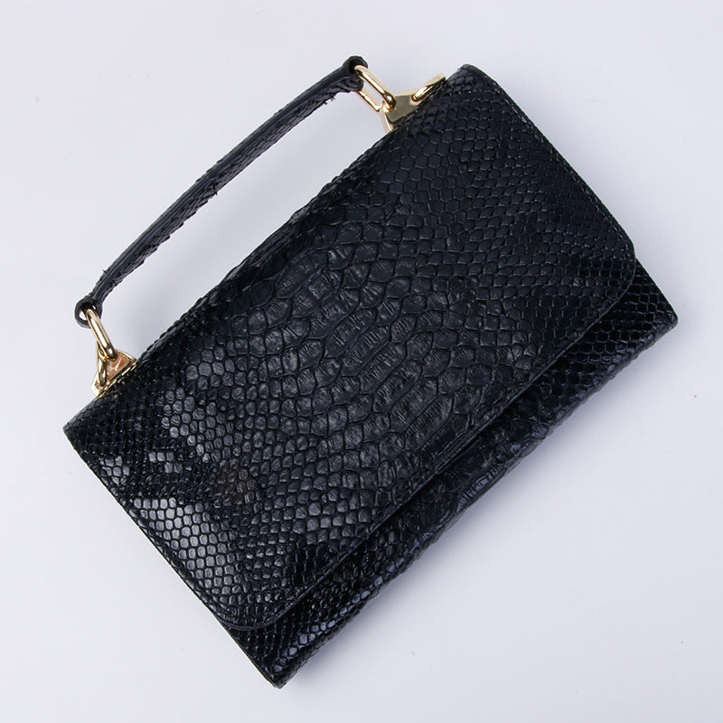 Women's Large Snake Pattern Crocodile Wrist Chain Bags