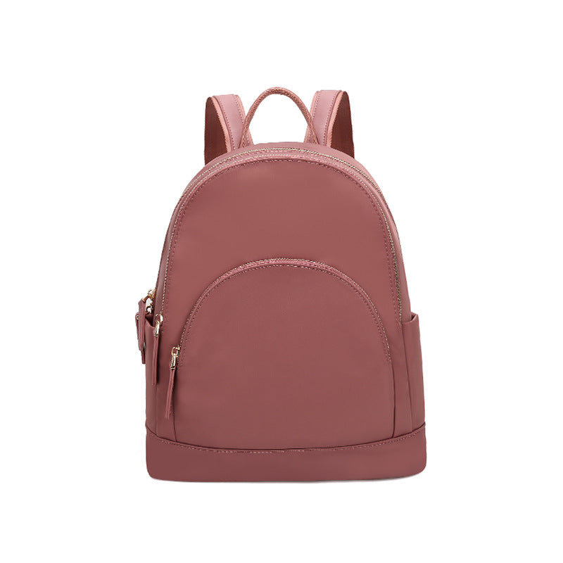 Women's Korean Trendy Solid Color Simple Waterproof Backpacks