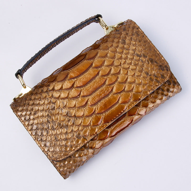 Women's Large Snake Pattern Crocodile Wrist Chain Bags