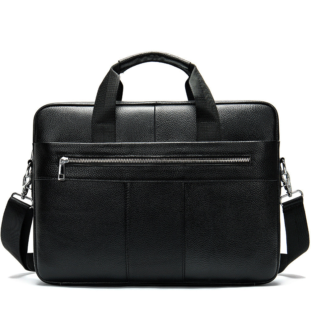 Men's Genuine Leather Retro Lightweight Business Inch Men's Handbags