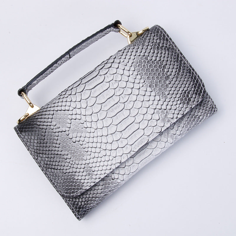 Women's Large Snake Pattern Crocodile Wrist Chain Bags