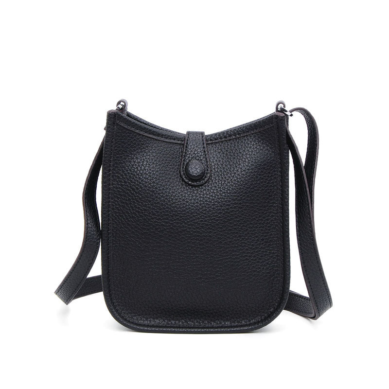 Women's Genuine Leather Fashion Punching Korean Style Crossbody Bags