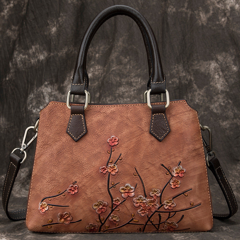 Women's Genuine Leather Retro First Layer Cowhide Shoulder Bags