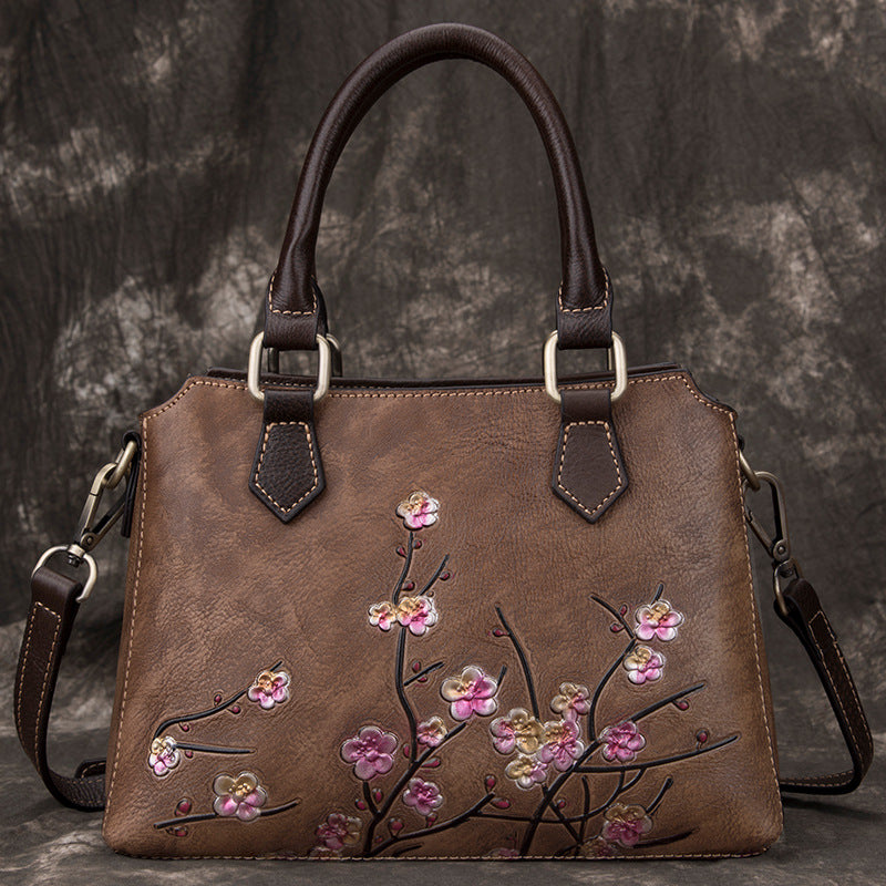 Women's Genuine Leather Retro First Layer Cowhide Shoulder Bags