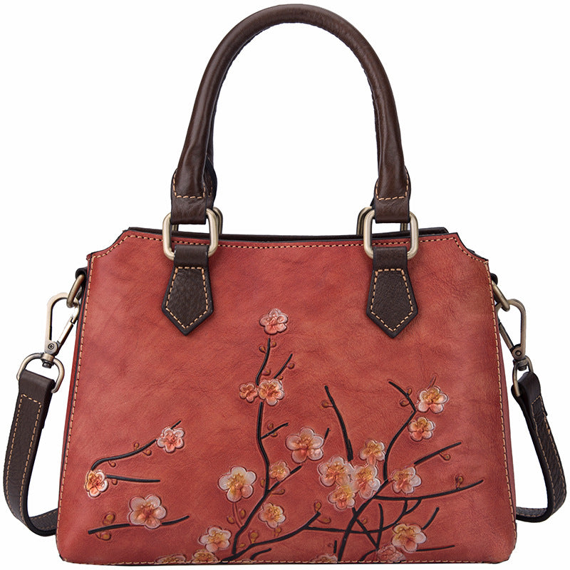 Women's Genuine Leather Retro First Layer Cowhide Shoulder Bags
