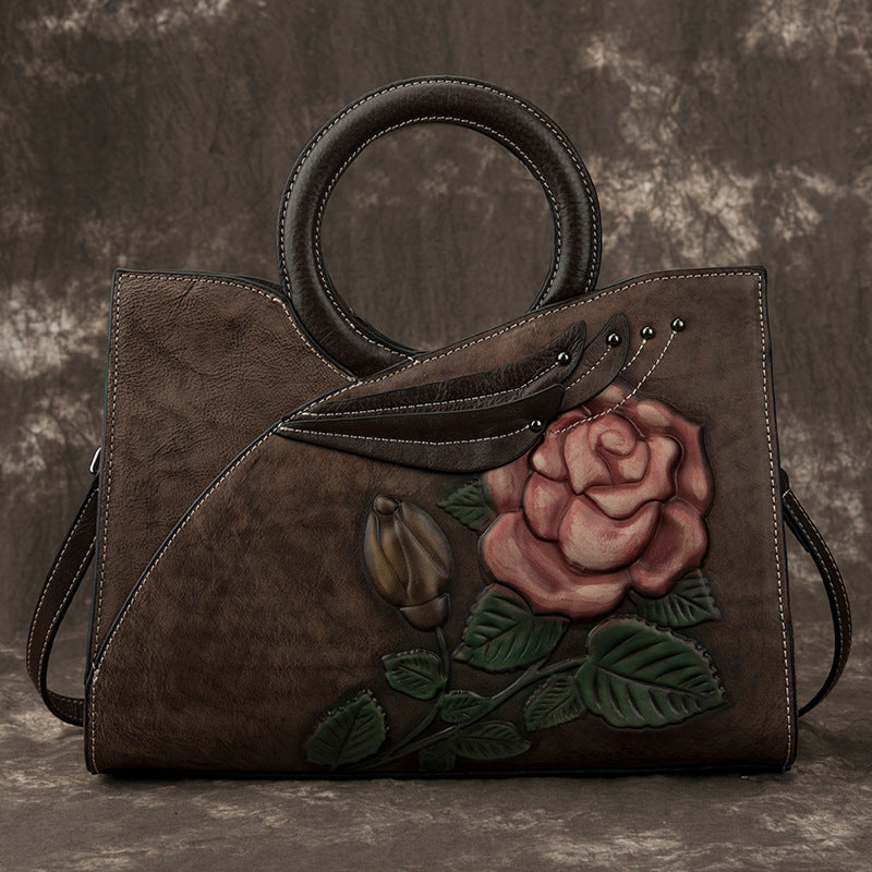 Women's New Retro Handmade Leather Cowhide Handbags