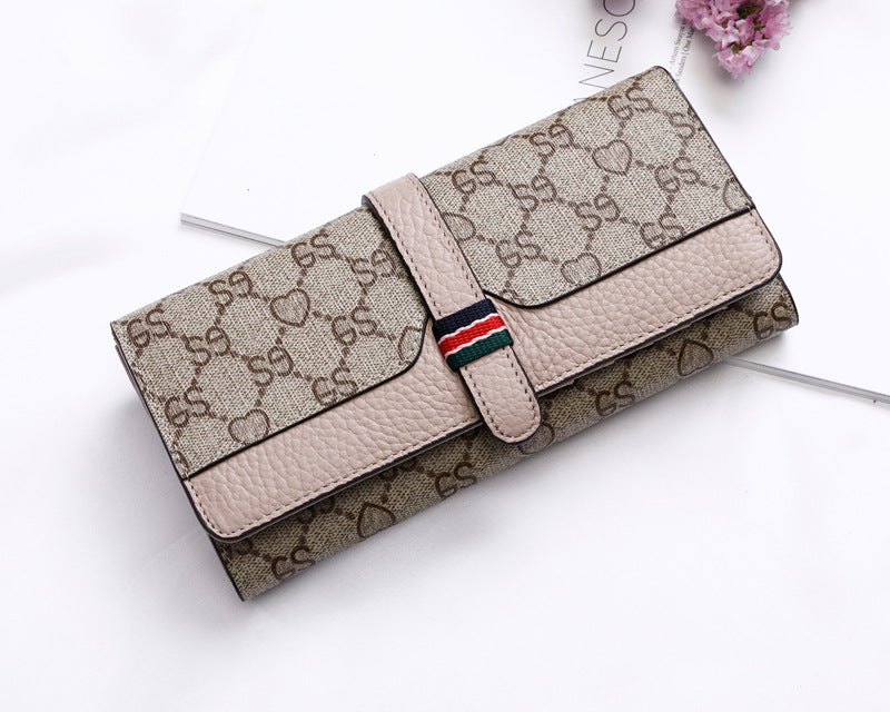 Women's Fashion Long Large Capacity Cowhide Ladies Wallets