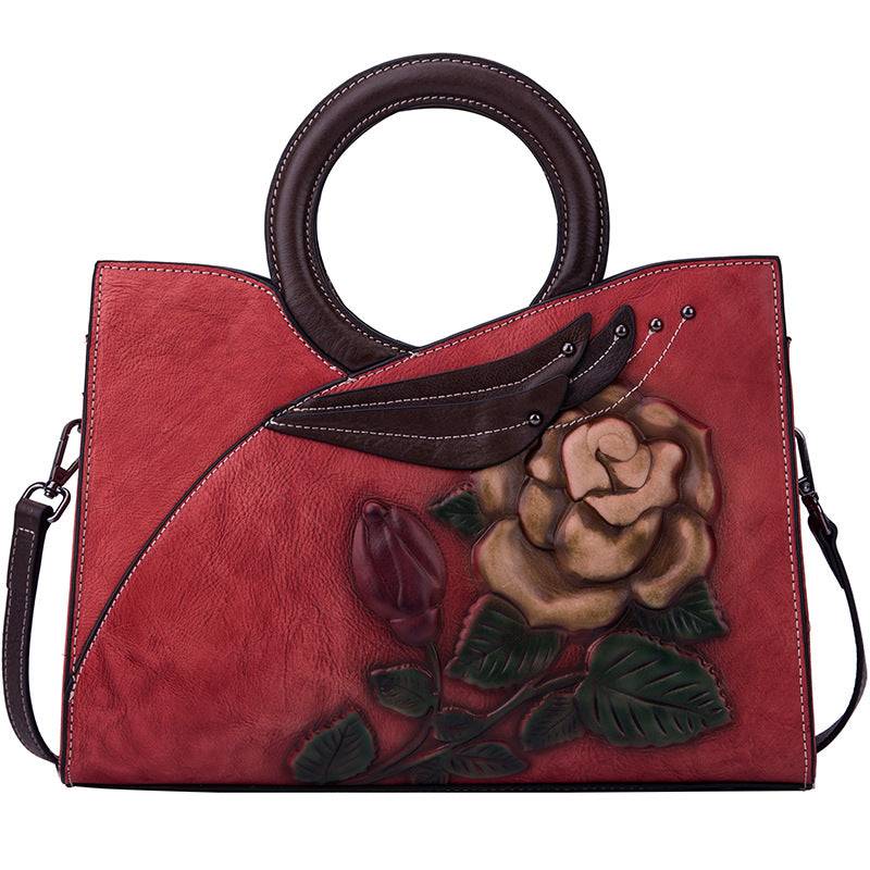 Women's New Retro Handmade Leather Cowhide Handbags