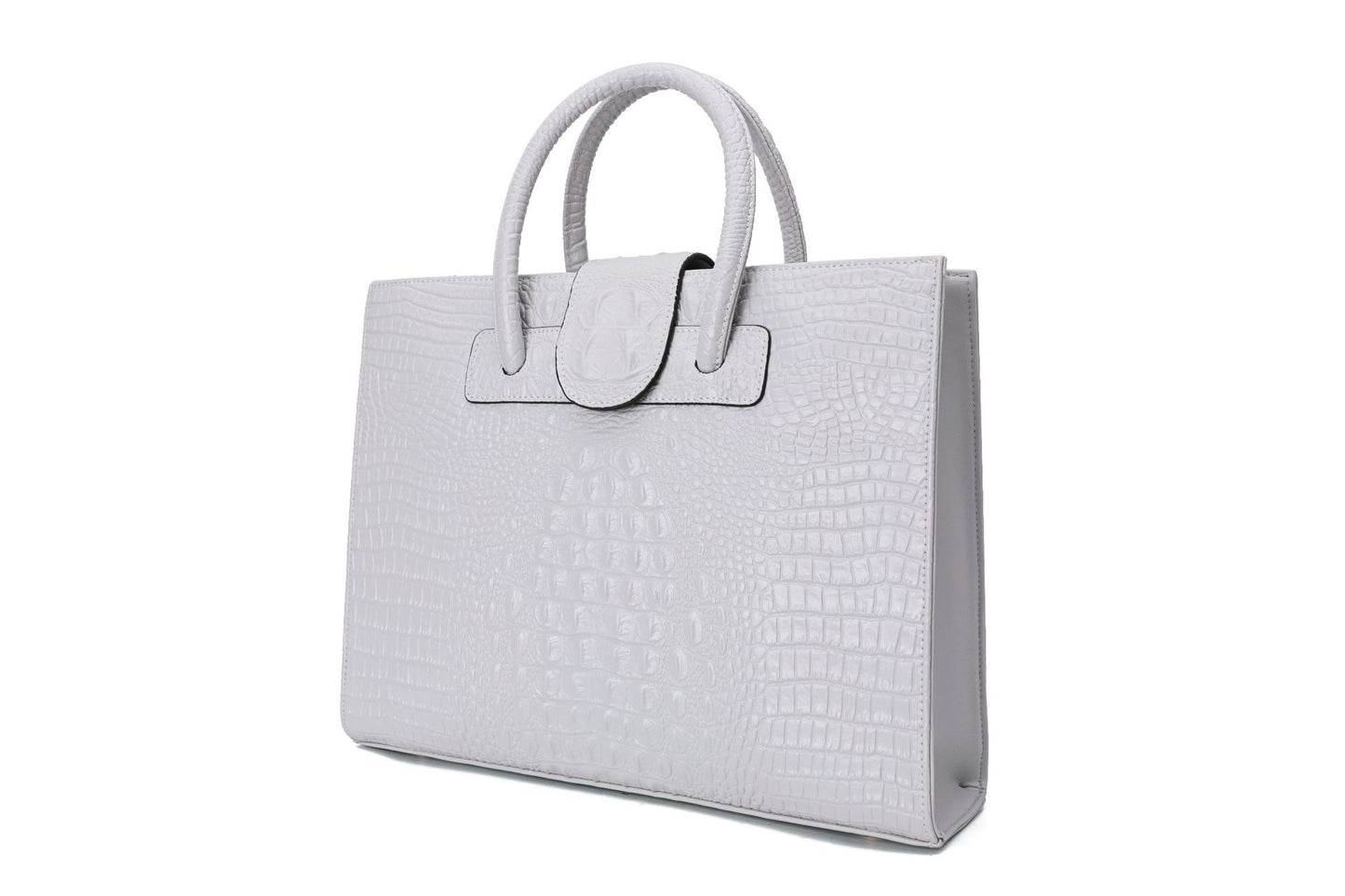 Women's Genuine Leather Commuting Fashion Crocodile Pattern Handbags