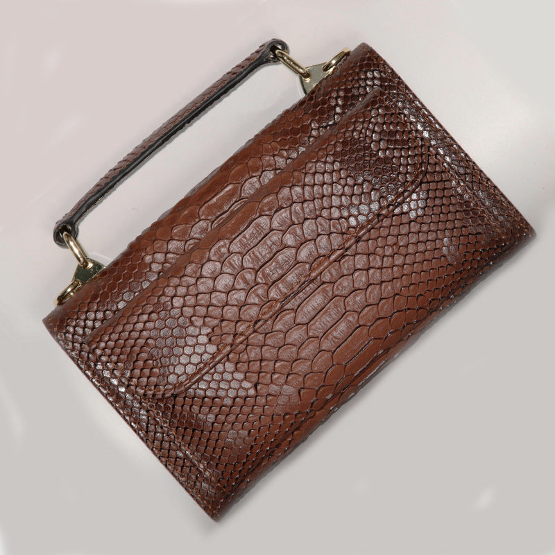 Women's Large Snake Pattern Crocodile Wrist Chain Bags