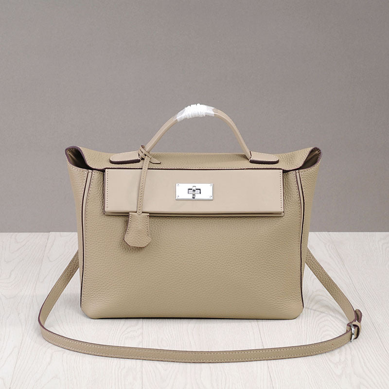 First Layer Cowhide Plaid Fashion Portable Crossbody Bags