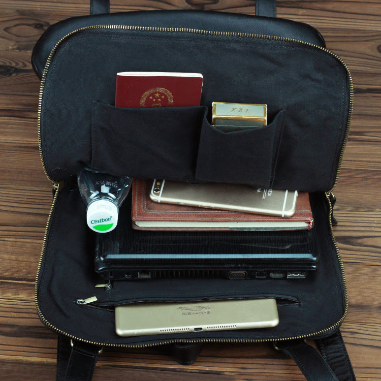 Retro Style Personalized First Layer Cowhide Backpacks