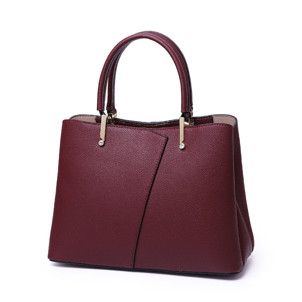 Women's Genuine Leather Fashion Korean Style Diamond Handbags