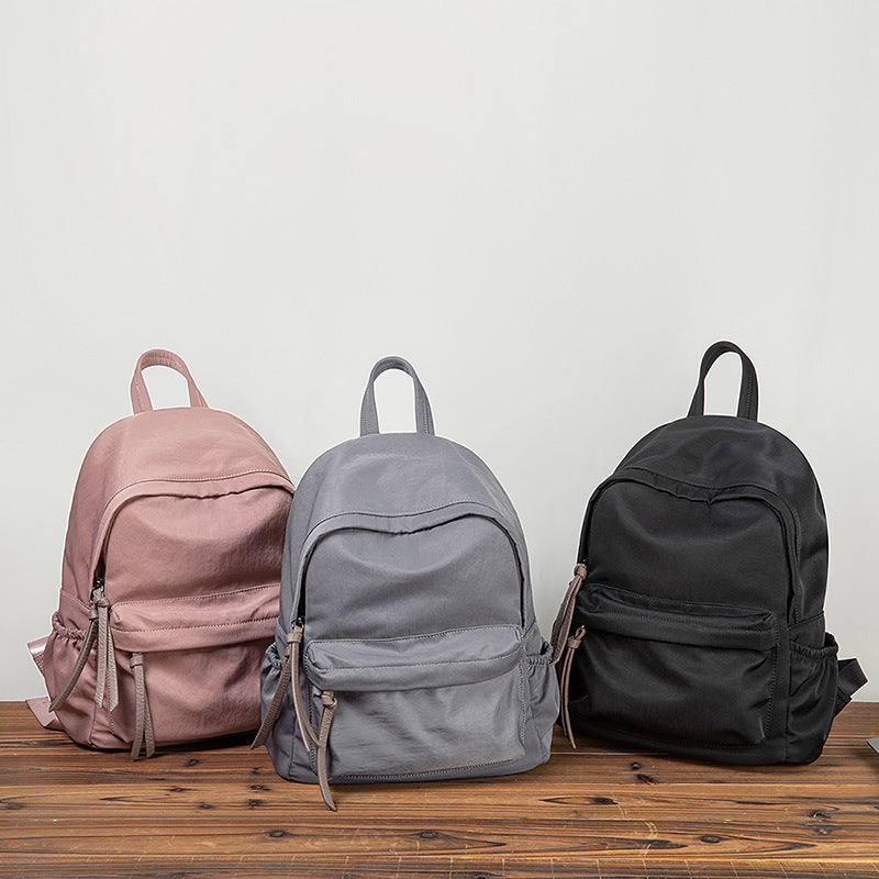 Women's Fashion Simple Nylon Portable Oxford Cloth Backpacks