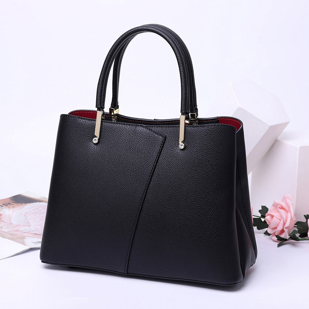 Women's Genuine Leather Fashion Korean Style Diamond Handbags