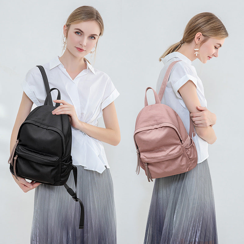 Women's Fashion Simple Nylon Portable Oxford Cloth Backpacks