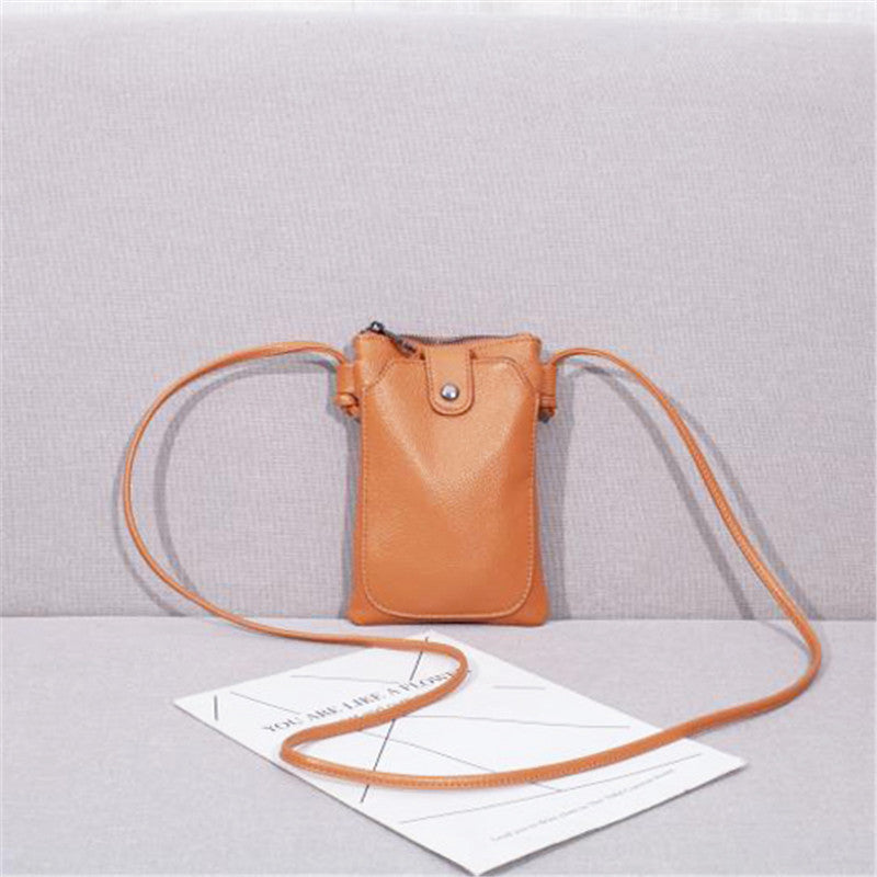 Women's Top Layer Leather Fashion Mini Shoulder Bags