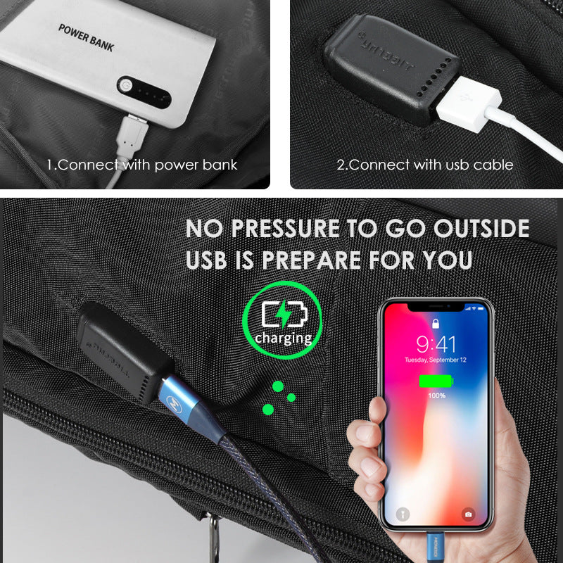 Commuter Large Capacity Charging Computer Niche Backpacks