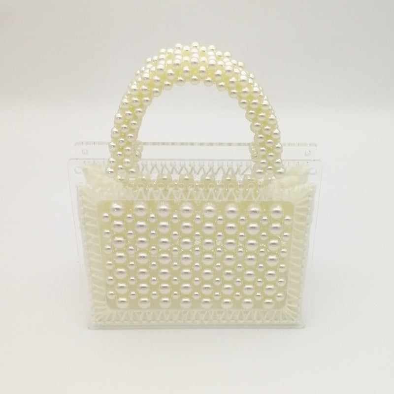 Women's Little Fairy Acrylic Handmade Beaded Wool Handbags