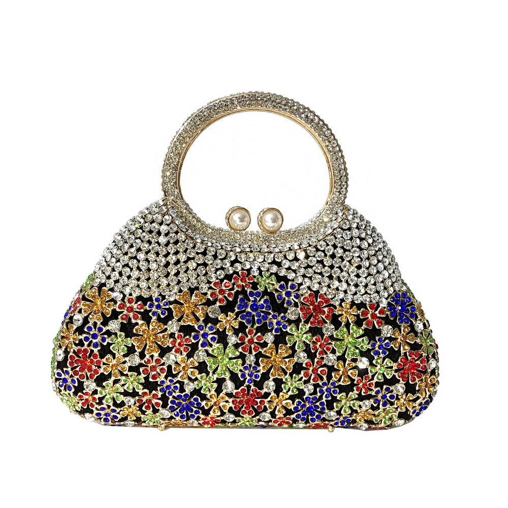 Women's Strictly Selected Rhinestone Hollow Metal Diamond Evening Bags