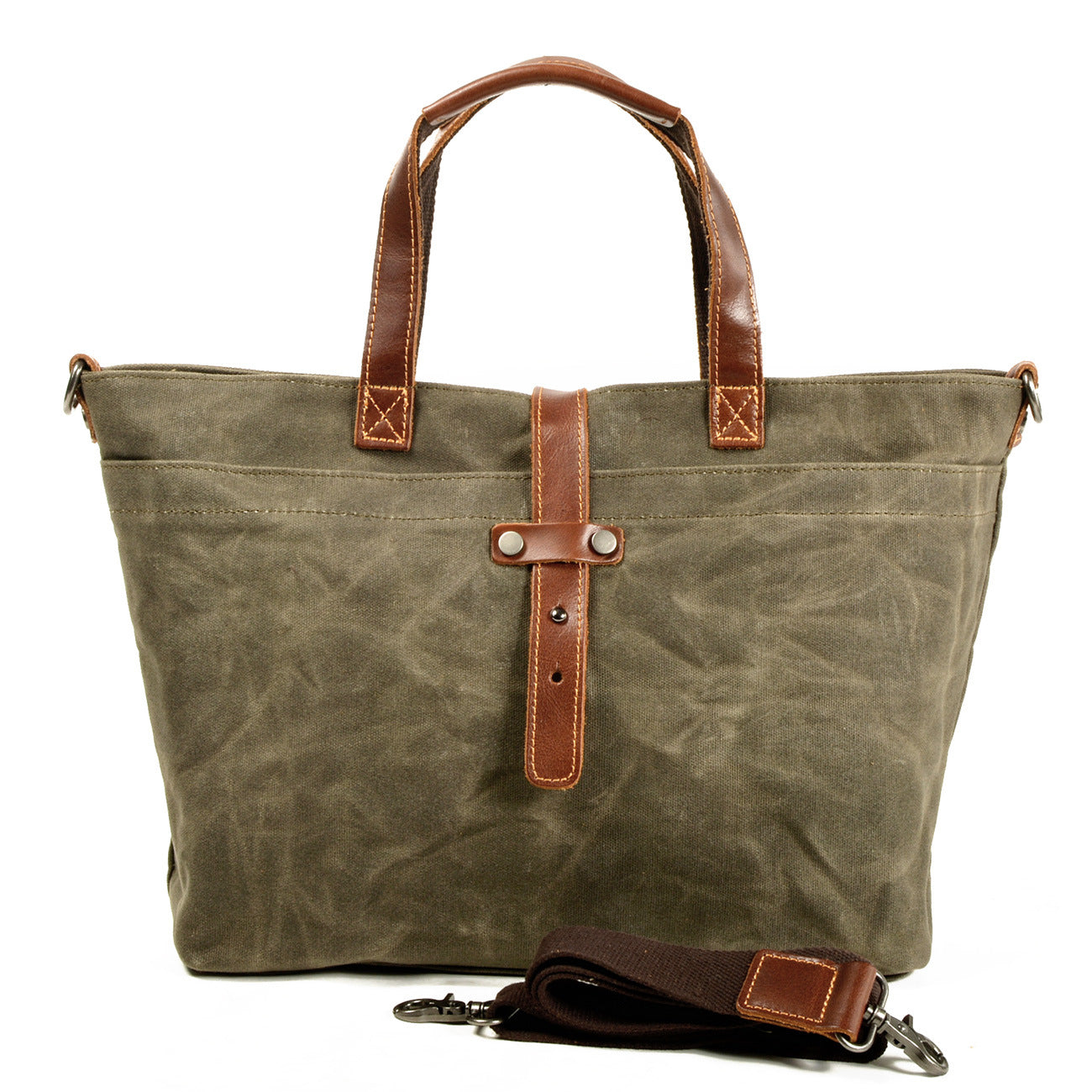 Women's & Men's & Korean Style Oil Wax Canvas Simple Shoulder Bags
