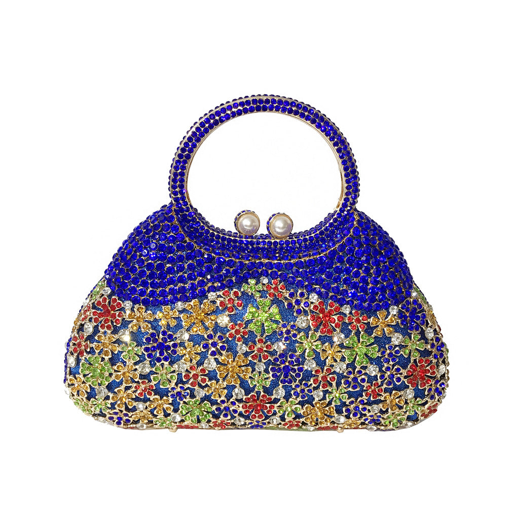 Women's Strictly Selected Rhinestone Hollow Metal Diamond Evening Bags