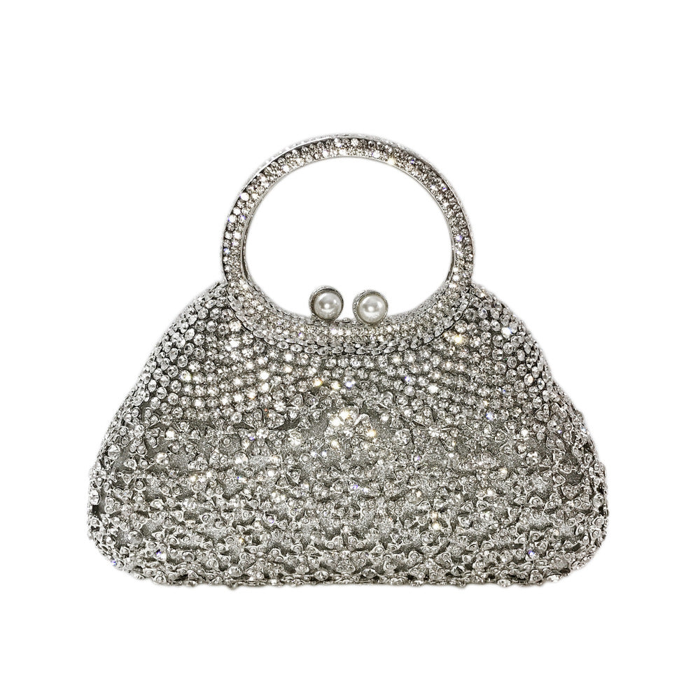 Women's Strictly Selected Rhinestone Hollow Metal Diamond Evening Bags
