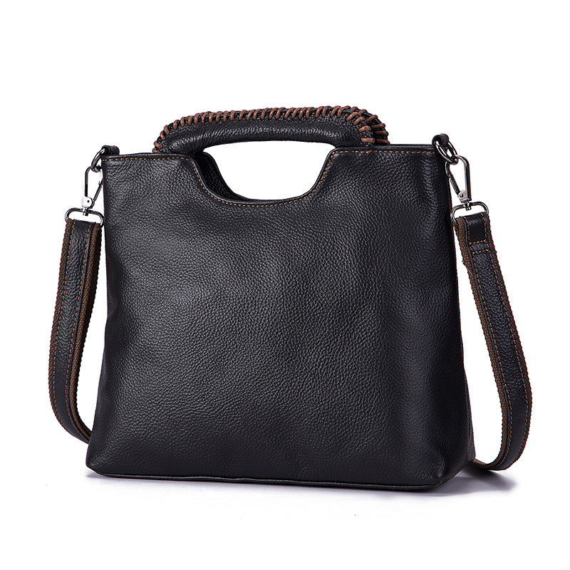 Women's Retro Cow Leather Top Layer Cattlehide Shoulder Bags