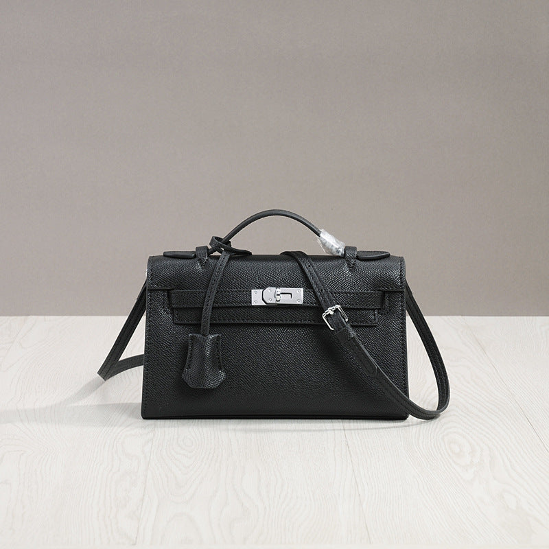 Women's Pattern Genuine Leather Cowhide Second Generation Little Kelly Crossbody Bags