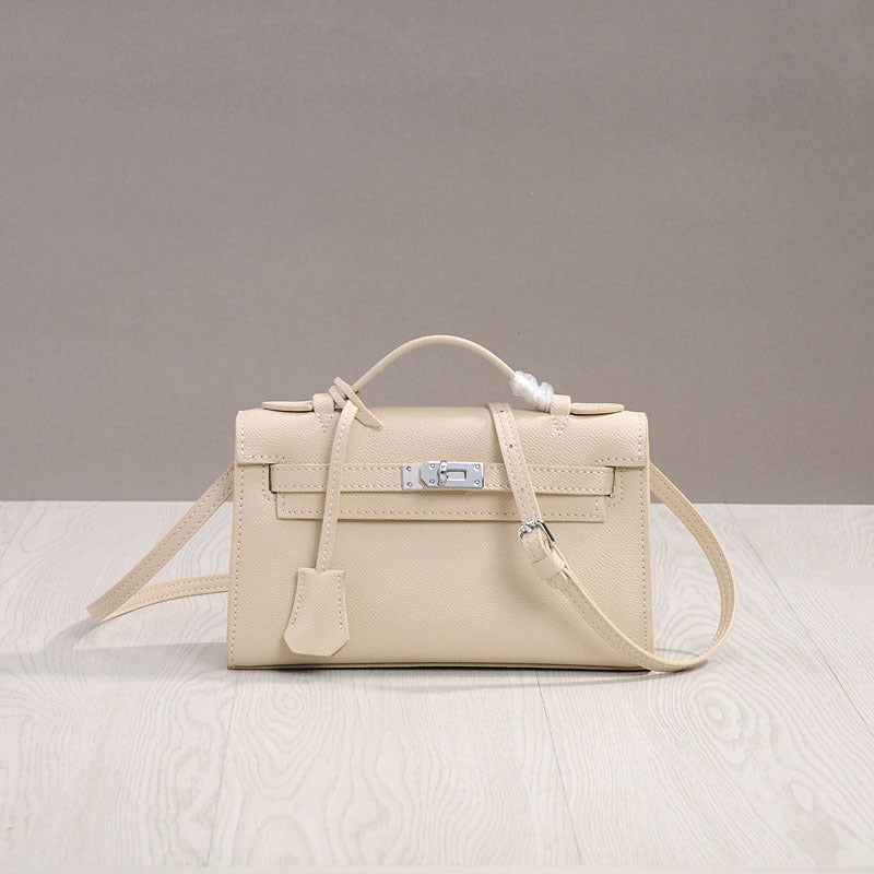 Women's Pattern Genuine Leather Cowhide Second Generation Little Kelly Crossbody Bags