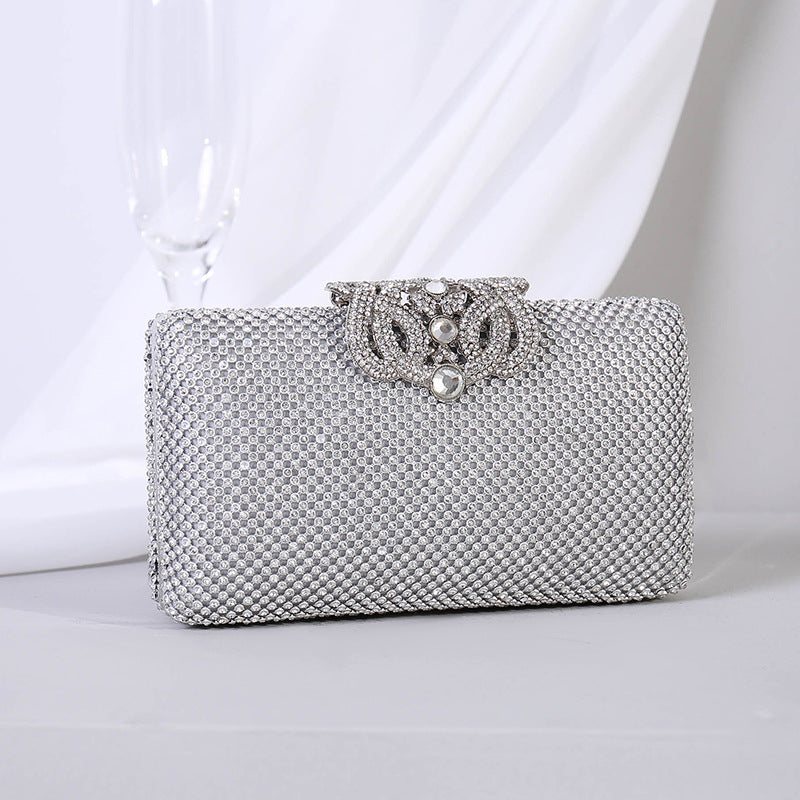 Over Diamond Hand-held Banquet Chain Bridal Evening Bags