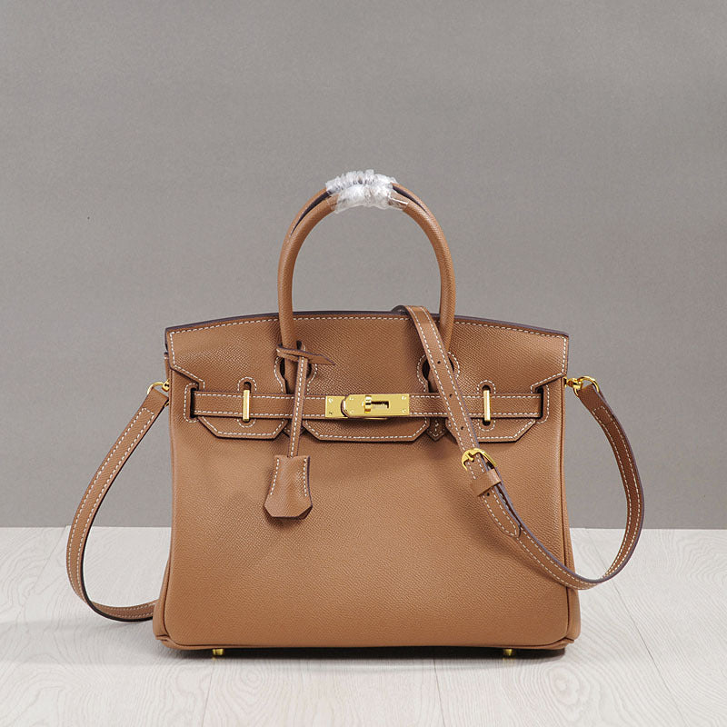 Women's Trendy Plaid Genuine Leather Cross Pattern Crossbody Bags