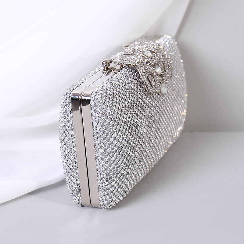 Over Diamond Hand-held Banquet Chain Bridal Evening Bags