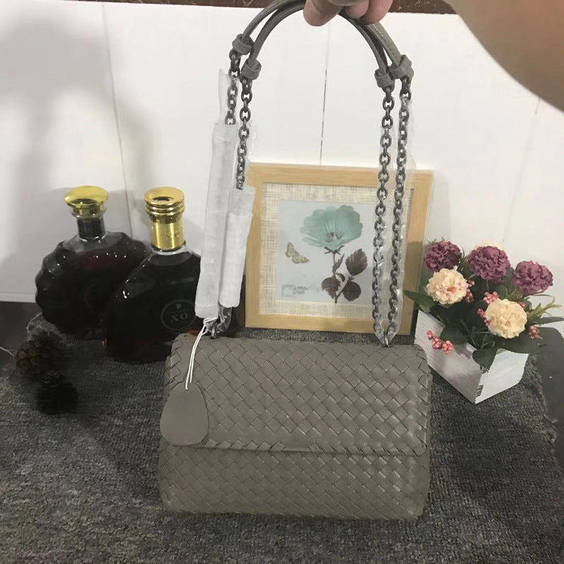 Women's Elegant Trendy Chain Handmade Woven Shoulder Bags