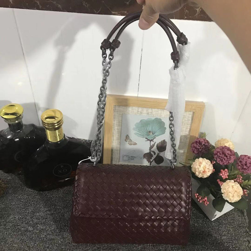 Women's Elegant Trendy Chain Handmade Woven Shoulder Bags