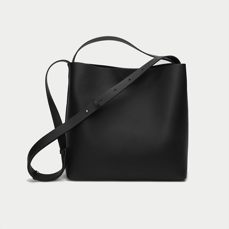 Women's Genuine Leather Fashion Simple Big Crossbody Bags