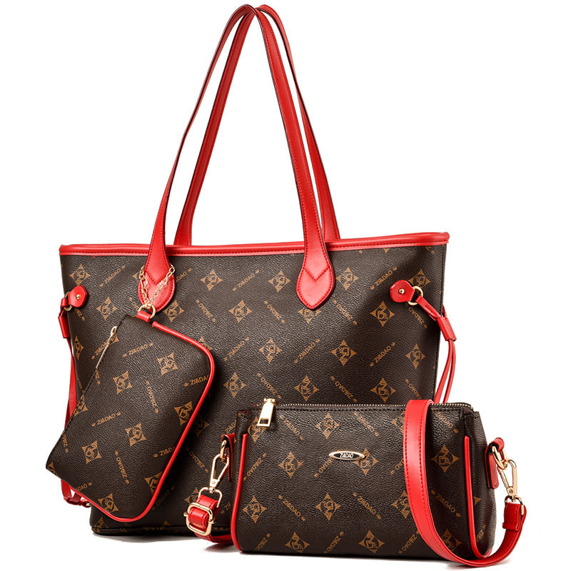 Women's Three-piece Fashion Simple Portable Large Crossbody Bags