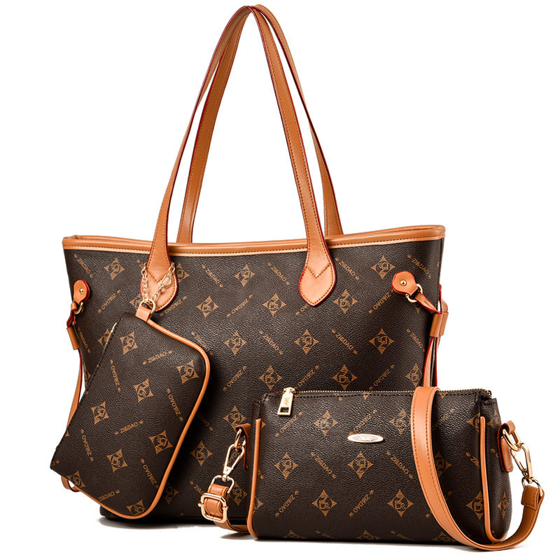 Women's Three-piece Fashion Simple Portable Large Crossbody Bags